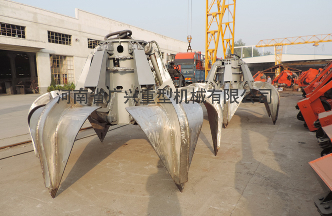 廢舊電瓶專(zhuān)用不銹鋼液壓抓斗 廢舊電瓶專(zhuān)用不銹鋼液壓抓斗